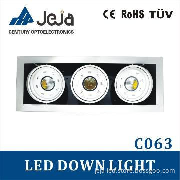 15W square recessed light led with 1400lm and bridgelux chip